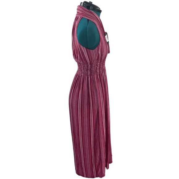 NWT JinSeMingXia Maxi Striped Dress (L) - Picture 9 of 12